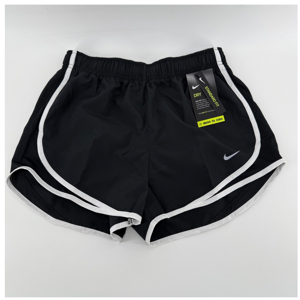 Nike Womens Running Shorts Black Dri Fit Standard Fit Size Small